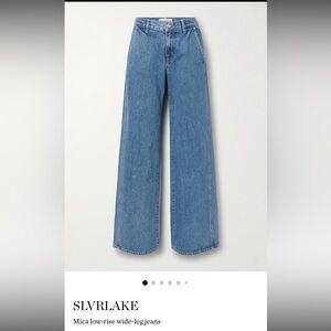 BNWT slvrlake Mica lowrise wideleg denim size 32 Satisfaction wash